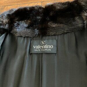 Valentino Full Length Blackglama Mink Coat, Vintage Designer Luxury, Timeless